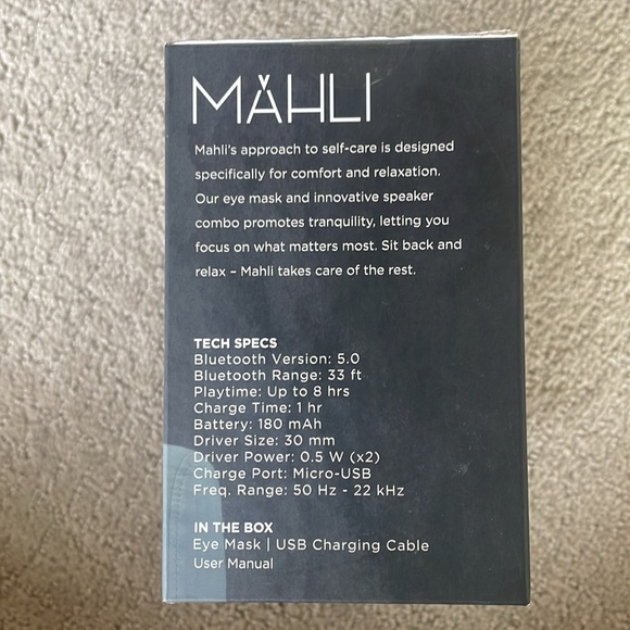 Mahli Wireless Eye Mask with Built-in Speaker - Picture 4 of 4